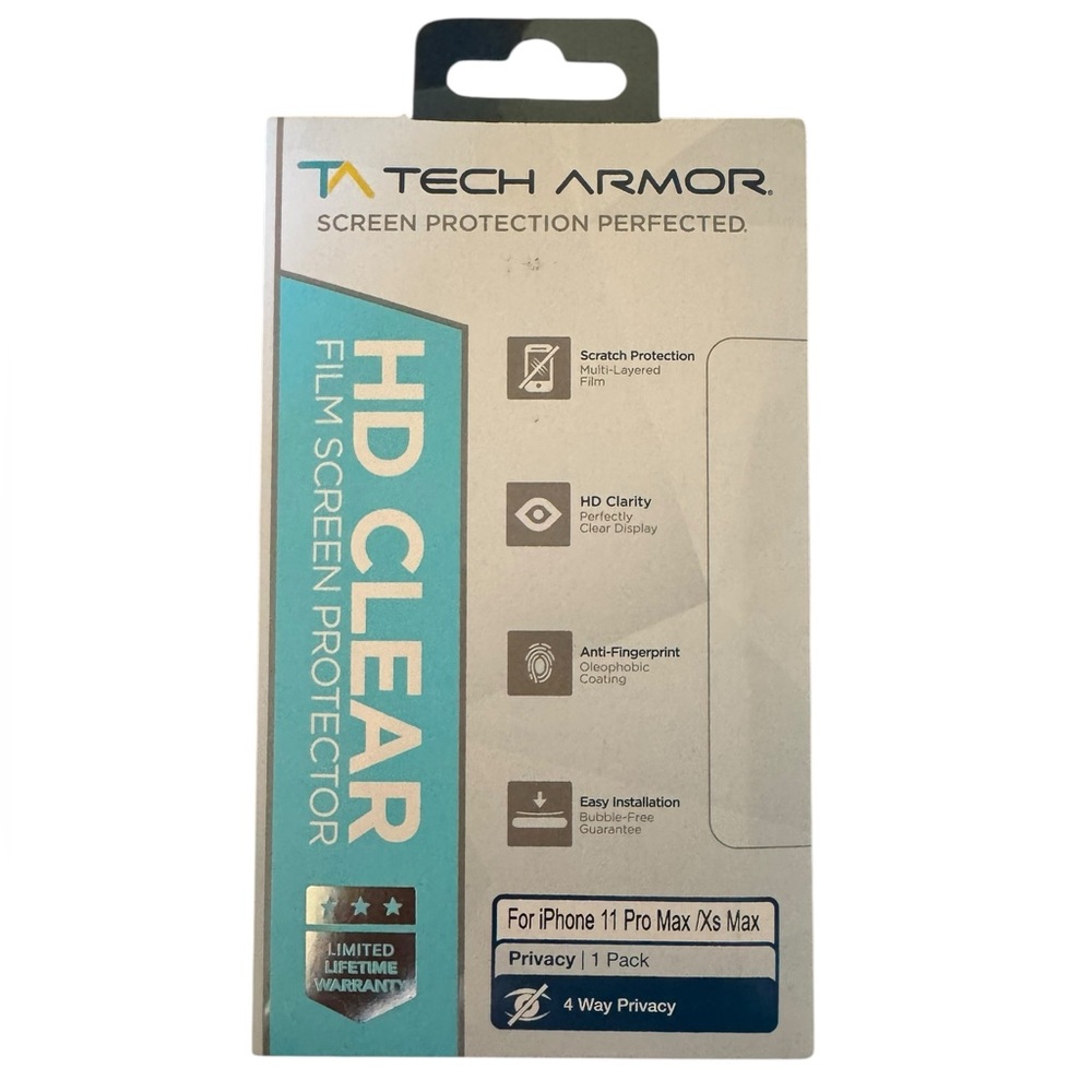 Tech Armor HD Clear Screen Protector for iPhone 11 Pro Max/XS Max